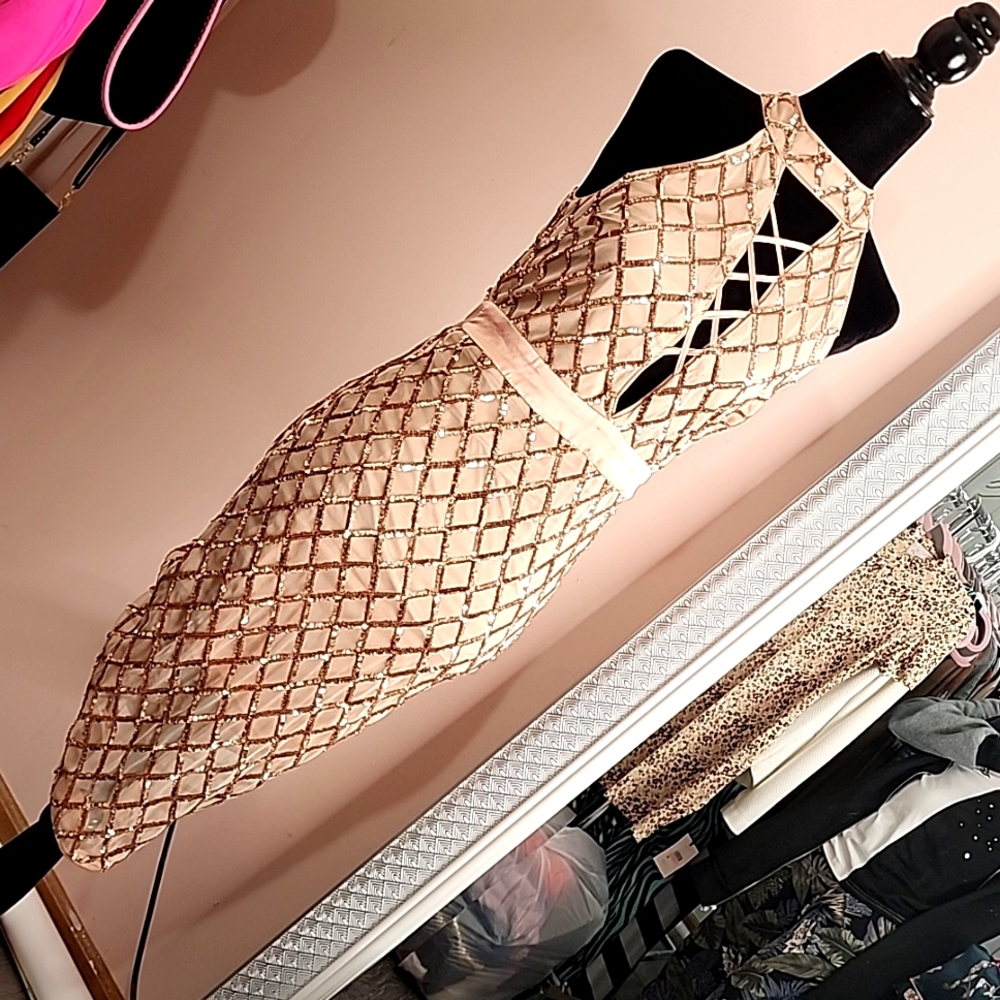 SM, Rose Gold/champagne Dress